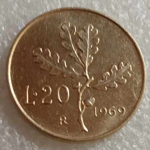 Moneta ramo quercia lire - moneta,