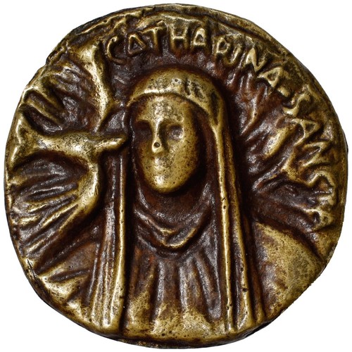 Medaglia santa caterina - santa, 1970