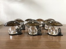 Stock Di 10 Decorazioni Vintage Bomboniere Fungo Plastica Con Castoro Peltro