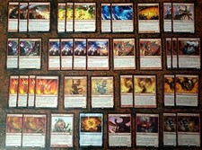 MAZZO CARTE MAGiC MTG MONO ROSSO DRAGHI! NO LILIANA , TARMOGOYF , JACE, Mox N953