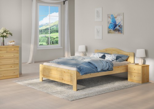 Letto pino naturale - in,