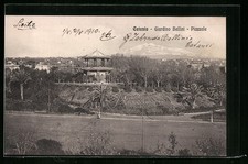 Cartolina Catania, Giardino Bellini, Piazzale 