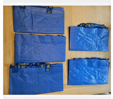 5 x BLU IKEA FRAKTA Sacchetti