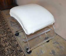 Sgabello ottomano vintage