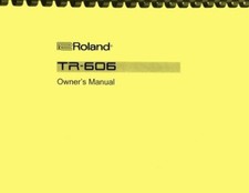 Roland TR-606 Drumatix Drum Machine MANUALE DEL PROPRIETARIO