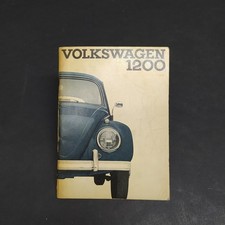 Libretto uso e manutenzione auto Volkswagen 1200 berlina e cabriolet, 1963