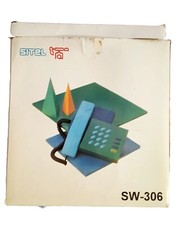 Telefono Fisso GEOMETRIC -STYLE DESIGNER MOD SW-306 SITEL VINTAGE ITALY 