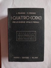 L. Franchi V. Feroci - I QUATTRO CODICI - Milano, Hoepli, 1953