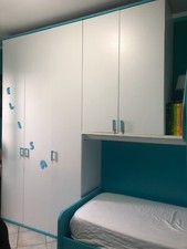 Cameretta Colombini bianco frassinato/cielo in ottime condizioni - GOLF 