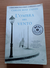 Libro Book L'Ombra del Vento C.Ruiz Zafòn Mondadori Best Sellers 2010