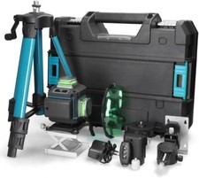 LIVELLA LASER TRACCIATORE AUTOLIVELLANTE 4D 16 LINEE 360° ROTAZIONE LINEA VERDE