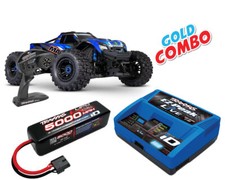 Traxxas Wide Maxx 1/10 Monster Truck RTR blu oro combo TRX89086-4-BLUE-GOLD-CO