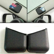 2x Scatola Portaoggetti Organizer Accessori Interni Auto Nera per Occhiali da Sole Chiavi Card