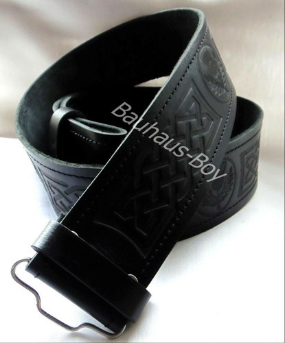 Cintura kilt pelle - nera, cardo