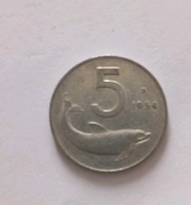 Monete Rare  5 Lire  1954