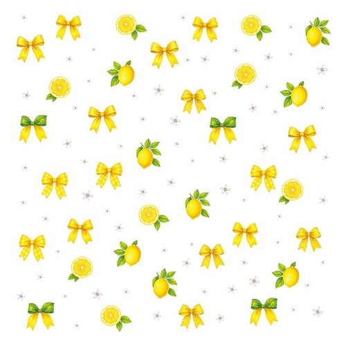 Adesivi murali fiocco limone - fiocco,
