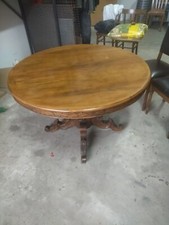 Antiquariato Tavolo Con Sedie