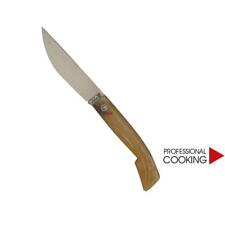 Coltello Artigianale sardo manico monolitico corno Montone senza ghiera cm.20