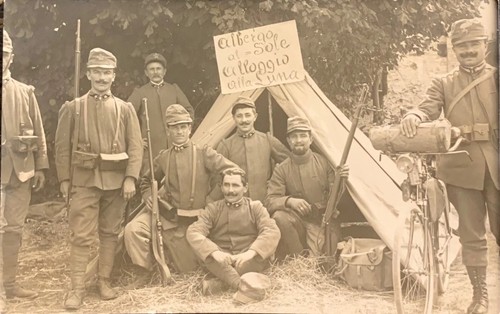 Cartolina ww1 zona - cartolina, guerra