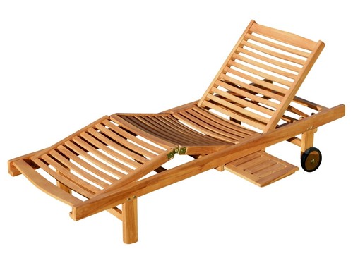 Lettino prendisole teak - prendisole, in