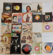 Lotto 50 Dischi In Vinile 45 Giri Anni '60 70 Rock Pop disco Musica straniera