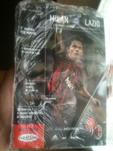 Match program milan - match, milan-lazio