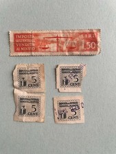 Imposta sull'entrata vendite al minuto Orange Lire 1,50 e da 50 centesimi 1940