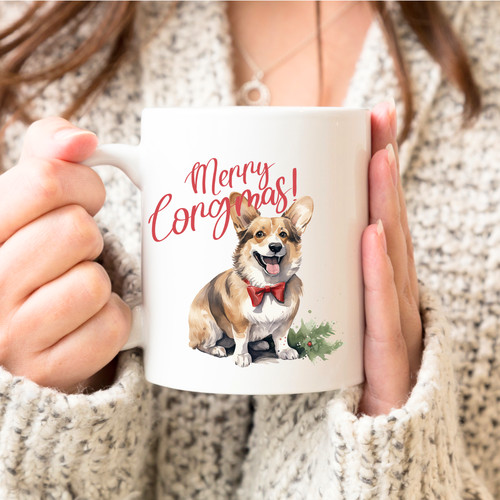 Tazza buon natale corgmas - tazza,