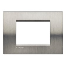 Bticino - Placca 3p acciaio