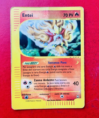 Lotto carte pokémon entei - lotto,
