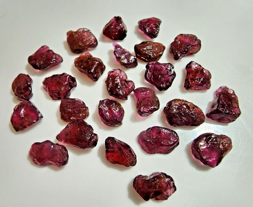 Lotto grezzo granato rosa - , 9-12