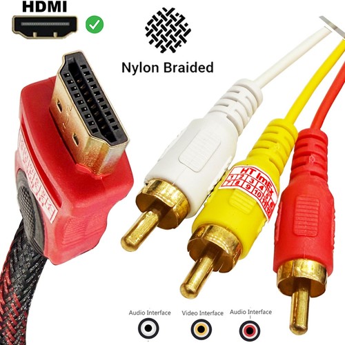 Adattatore nylon hdmi rca - adattatore,