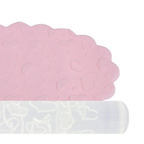Mattarello con decori cuori - decori,