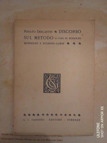 Cartesio discorso sul metodo - cartesio,