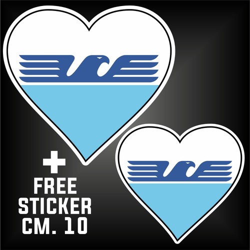 Adesivo cuore lazio aquila - lazio,