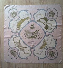 Foulard Quadrato Hermès Parigi Seta Primavera Vintage Ledoux