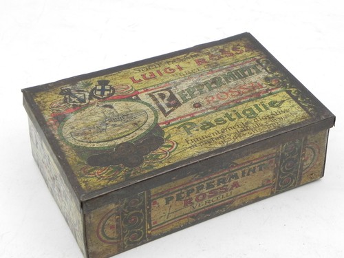 Scatola latta peppermint rossa - latta,