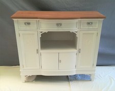 Credenza Liberty primi del '900 smaltatA bianca