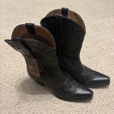 Stivali da cowboy Ariat donna Dixie in pelle misura 8,5 borchie metà polpaccio western