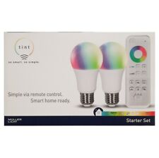 Tint Müller Luce Set di 2 Starter 2x E27 LED RGB 9 Lampada + Telecomando, Alexa