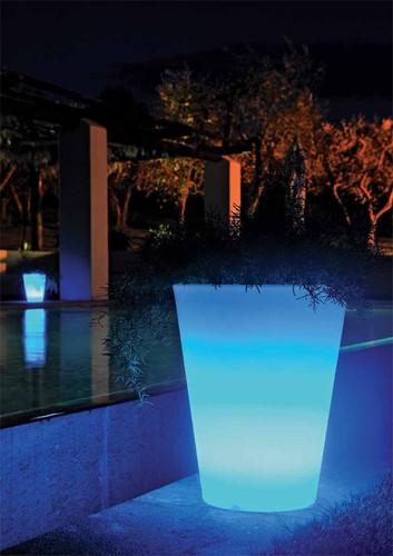 Vaso illuminato tondo - ,