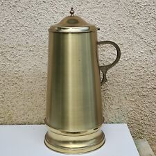 Portaombrelli o vaso gigante con coperchio e manico in ottone