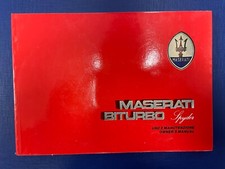 Libretto Maserati Biturbo Spider 1985