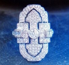 EDWARDIAN AGE 18KT WHITE GOLD