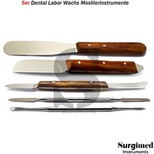 5 coltelli gesso cera dentale spatola modellismo intaglio spatola cemento laboratorio