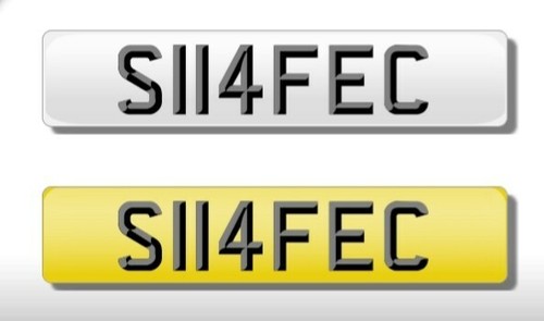 S114fec number plate for - s114fec, sale