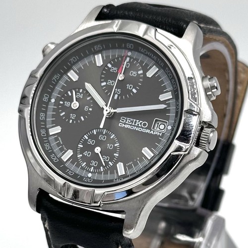 Seiko chronograph date quartz - seiko,