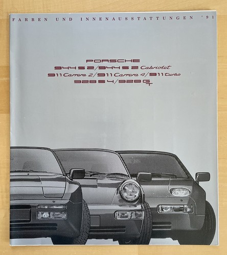 Prospekt farbkarte porsche 911 - farbkarte,