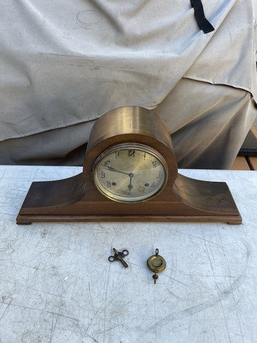 Antico orologio mantello legno - orologio,