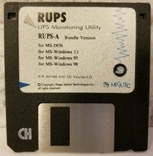 Megatec RUPS-A Utility Bundle Versione Disco 3.21 MS DOS Windows 3.1 95 98 Vintage